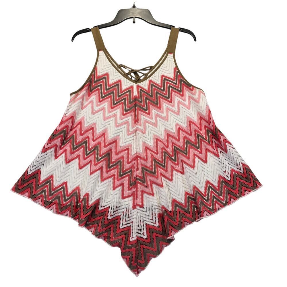 John Paul Richard Chevron Tank Top Size L